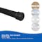 Kenney Mfg Twist & Fit No Tools Spring Tension Shower Curtain Rod, 42-72in, Black KN609L/5V1 - alternate 9